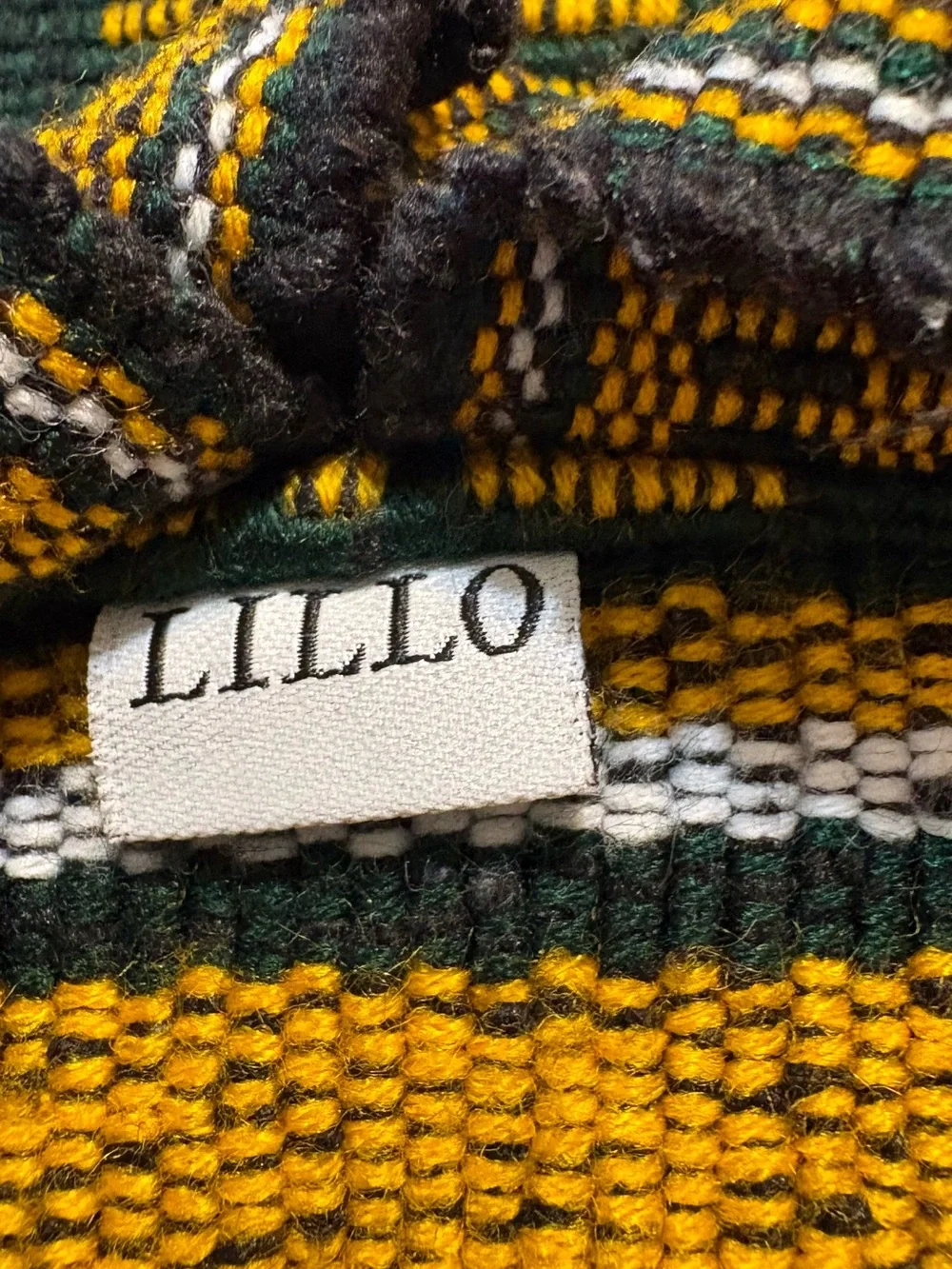 Green and Gold Knit Hoodie Sweater